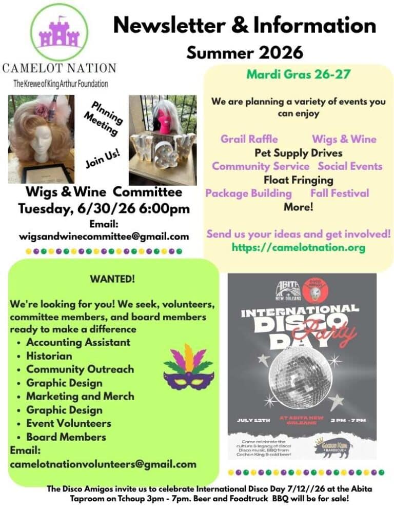 Camelot Nation Newsletter Summer 2026