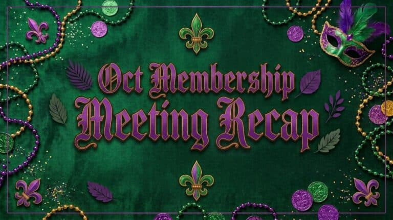 October Meeting Recap